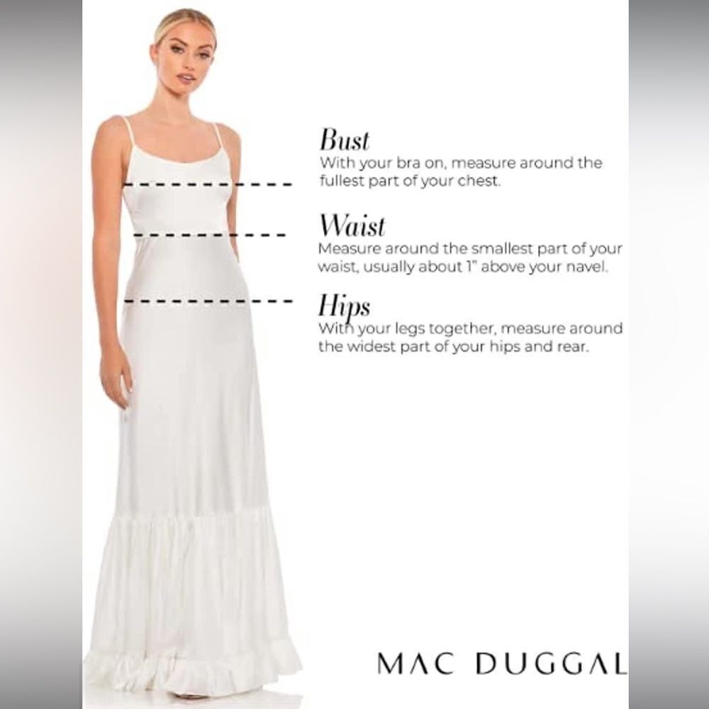 Mac Duggal 93626 Modest Dress for Evening AUTHENTIC - Picture 4 of 4